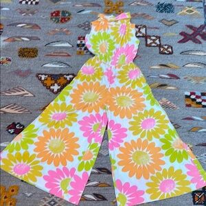 Vintage 60s wide leg jumpsuit
